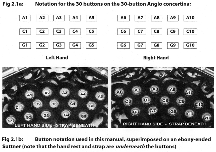 Anglo Concertina Chord Chart